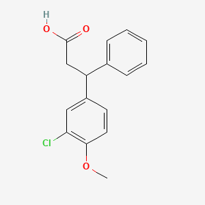 3-(3-Chloro-4-methoxyphenyl)-3-phenylpropanoic acid