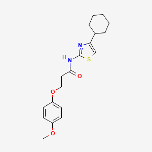 N-(4-cyclohexylthiazol-2-yl)-3-(4-methoxyphenoxy)propanamide