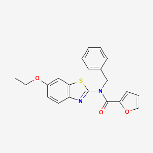 molecular formula C21H18N2O3S B2758828 N-benzyl-N-(6-ethoxybenzo[d]thiazol-2-yl)furan-2-carboxamide CAS No. 899734-98-6