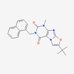 7-(tert-butyl)-1-methyl-3-(naphthalen-1-ylmethyl)oxazolo[2,3-f]purine-2,4(1H,3H)-dione