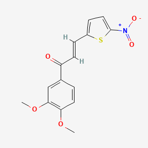 (E)-1-(3,4-dimethoxyphenyl)-3-(5-nitrothiophen-2-yl)prop-2-en-1-one