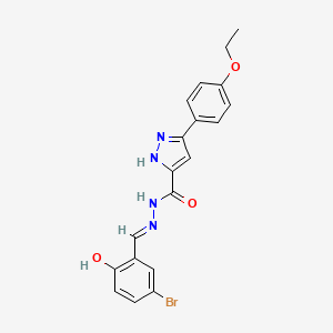 N'-[(E)-(5-bromo-2-hydroxyphenyl)methylidene]-3-(4-ethoxyphenyl)-1H-pyrazole-5-carbohydrazide