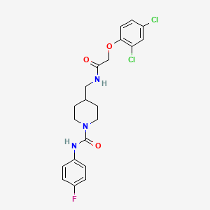 4-((2-(2,4-dichlorophenoxy)acetamido)methyl)-N-(4-fluorophenyl)piperidine-1-carboxamide