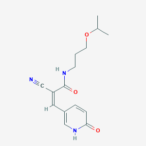 (Z)-2-Cyano-3-(6-oxo-1H-pyridin-3-yl)-N-(3-propan-2-yloxypropyl)prop-2-enamide