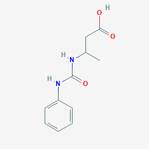 molecular formula C11H14N2O3 B2758850 3-[(Phenylcarbamoyl)amino]butanoic acid CAS No. 6497-10-5