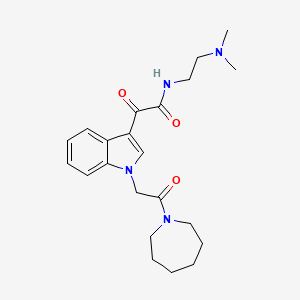 2-(1-(2-(azepan-1-yl)-2-oxoethyl)-1H-indol-3-yl)-N-(2-(dimethylamino)ethyl)-2-oxoacetamide