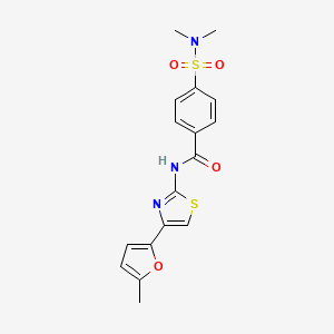 4-(N,N-dimethylsulfamoyl)-N-(4-(5-methylfuran-2-yl)thiazol-2-yl)benzamide