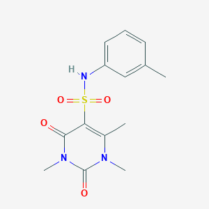 1,3,4-trimethyl-N-(3-methylphenyl)-2,6-dioxopyrimidine-5-sulfonamide