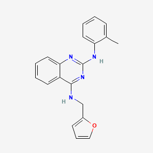 N~4~-(furan-2-ylmethyl)-N~2~-(2-methylphenyl)quinazoline-2,4-diamine