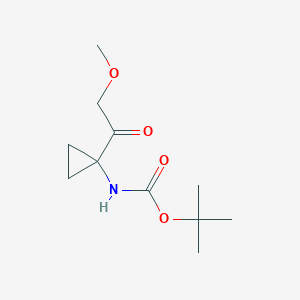 tert-butyl N-[1-(2-methoxyacetyl)cyclopropyl]carbamate