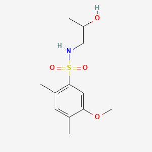 N-(2-hydroxypropyl)-5-methoxy-2,4-dimethylbenzenesulfonamide
