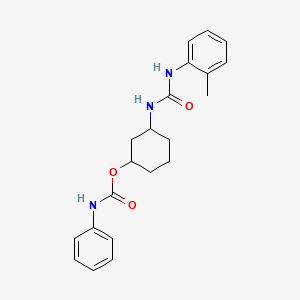 3-(3-(o-Tolyl)ureido)cyclohexyl phenylcarbamate