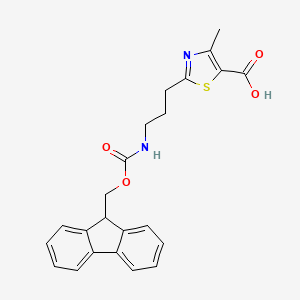 2-(3-{[(9H-fluoren-9-ylmethoxy)carbonyl]amino}propyl)-4-methyl-1,3-thiazole-5-carboxylic acid
