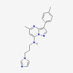 N-[3-(1H-imidazol-1-yl)propyl]-5-methyl-3-(4-methylphenyl)pyrazolo[1,5-a]pyrimidin-7-amine