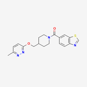 1,3-Benzothiazol-6-yl-[4-[(6-methylpyridazin-3-yl)oxymethyl]piperidin-1-yl]methanone
