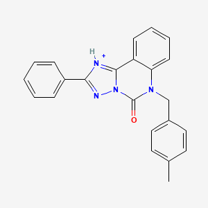 molecular formula C23H18N4O B2758924 6-[(4-methylphenyl)methyl]-2-phenyl-5H,6H-[1,2,4]triazolo[1,5-c]quinazolin-5-one CAS No. 902285-29-4