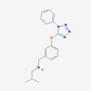 2-methyl-N-{3-[(1-phenyl-1H-tetrazol-5-yl)oxy]benzyl}propan-1-amine