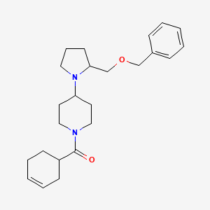 (4-(2-((Benzyloxy)methyl)pyrrolidin-1-yl)piperidin-1-yl)(cyclohex-3-en-1-yl)methanone