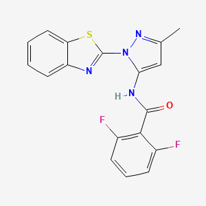 N-(1-(benzo[d]thiazol-2-yl)-3-methyl-1H-pyrazol-5-yl)-2,6-difluorobenzamide
