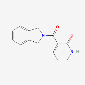 molecular formula C14H12N2O2 B2758954 3-(isoindoline-2-carbonyl)pyridin-2(1H)-one CAS No. 2034378-68-0