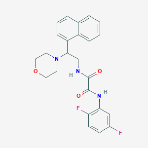 N1-(2,5-difluorophenyl)-N2-(2-morpholino-2-(naphthalen-1-yl)ethyl)oxalamide