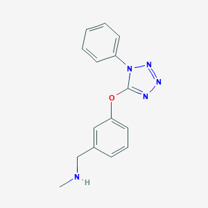 molecular formula C15H15N5O B275897 N-methyl-N-{3-[(1-phenyl-1H-tetraazol-5-yl)oxy]benzyl}amine 