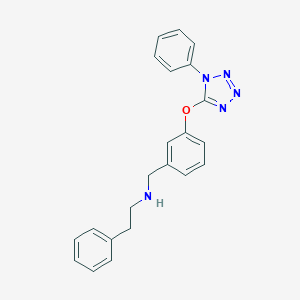 molecular formula C22H21N5O B275898 (2-phenylethyl){3-[(1-phenyl-1H-tetrazol-5-yl)oxy]benzyl}amine 