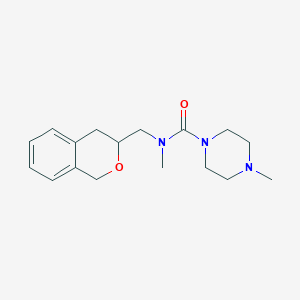 molecular formula C17H25N3O2 B2758982 N-(异色喹酮-3-基甲基)-N,4-二甲基哌嗪-1-甲酰胺 CAS No. 2034320-59-5