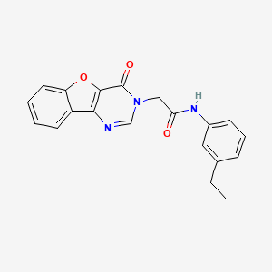 molecular formula C20H17N3O3 B2758989 2-{4-[(1-Pyridin-4-ylpiperidin-4-yl)carbonyl]piperazin-1-yl}pyrimidine CAS No. 1004742-76-0