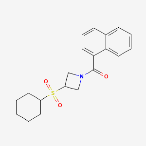 (3-(Cyclohexylsulfonyl)azetidin-1-yl)(naphthalen-1-yl)methanone