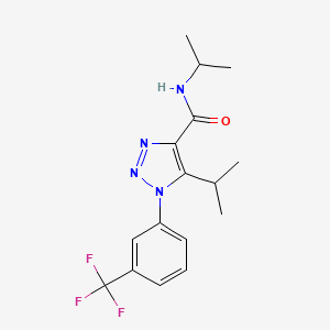 N,5-di(propan-2-yl)-1-[3-(trifluoromethyl)phenyl]-1H-1,2,3-triazole-4-carboxamide
