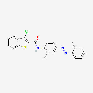 3-chloro-N-[2-methyl-4-[(2-methylphenyl)diazenyl]phenyl]-1-benzothiophene-2-carboxamide