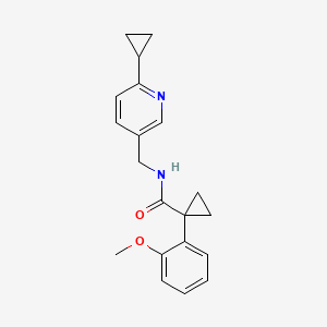 N-((6-cyclopropylpyridin-3-yl)methyl)-1-(2-methoxyphenyl)cyclopropane-1-carboxamide