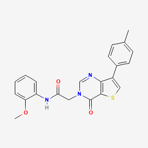 N-(2-methoxyphenyl)-2-[7-(4-methylphenyl)-4-oxothieno[3,2-d]pyrimidin-3(4H)-yl]acetamide