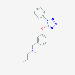 molecular formula C18H21N5O B275900 N-butyl-N-{3-[(1-phenyl-1H-tetraazol-5-yl)oxy]benzyl}amine 