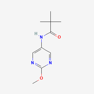 molecular formula C10H15N3O2 B2759017 N-(2-甲氧基嘧啶-5-基)季乙酰胺 CAS No. 1396767-35-3
