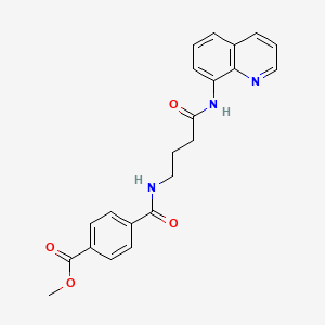 Methyl 4-((4-oxo-4-(quinolin-8-ylamino)butyl)carbamoyl)benzoate