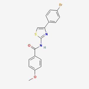 N-[4-(4-bromophenyl)-1,3-thiazol-2-yl]-4-methoxybenzamide