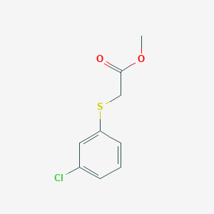 molecular formula C9H9ClO2S B2759039 Methyl 2-(3-chlorophenyl)sulfanylacetate CAS No. 865707-14-8