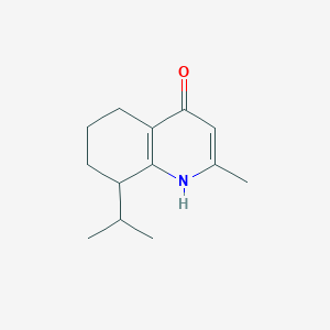 molecular formula C13H19NO B2759047 2-Methyl-8-(propan-2-yl)-1,4,5,6,7,8-hexahydroquinolin-4-one CAS No. 58596-29-5