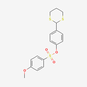 4-(1,3-Dithian-2-yl)phenyl 4-methoxybenzene-1-sulfonate