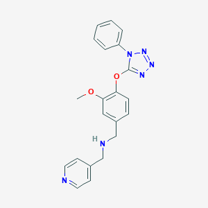 {3-methoxy-4-[(1-phenyl-1H-tetrazol-5-yl)oxy]benzyl}(pyridin-4-ylmethyl)amine