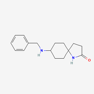 molecular formula C16H22N2O B2759055 8-(Benzylamino)-1-azaspiro[4,5]decan-2-one CAS No. 2135331-34-7