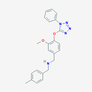 molecular formula C23H23N5O2 B275906 {3-methoxy-4-[(1-phenyl-1H-tetrazol-5-yl)oxy]benzyl}(4-methylbenzyl)amine 