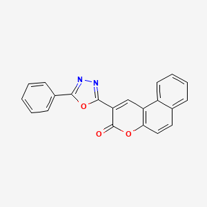 2-(5-Phenyl-[1,3,4]oxadiazol-2-yl)-benzo[f]chromen-3-one