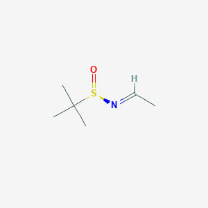 molecular formula C6H13NOS B2759068 (R)-N-[(1E)-ethylidene]-2-methylpropane-2-sulfinamide CAS No. 220315-18-4