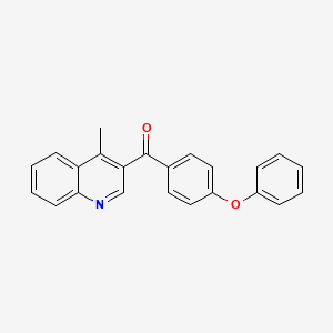 molecular formula C23H17NO2 B2759081 (4-甲基-3-喹啉基)(4-苯氧基苯基)甲酮 CAS No. 478064-88-9