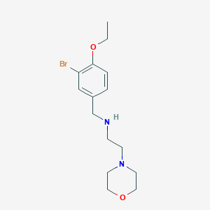 molecular formula C15H23BrN2O2 B275909 N-(3-bromo-4-ethoxybenzyl)-2-(morpholin-4-yl)ethanamine 