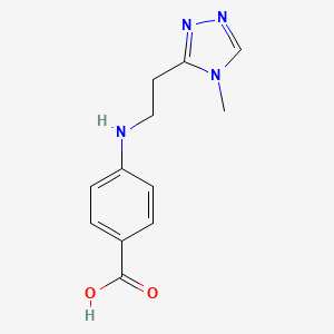 4-{[2-(4-methyl-4H-1,2,4-triazol-3-yl)ethyl]amino}benzoic acid