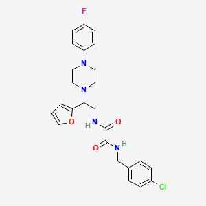 N1-(4-chlorobenzyl)-N2-(2-(4-(4-fluorophenyl)piperazin-1-yl)-2-(furan-2-yl)ethyl)oxalamide